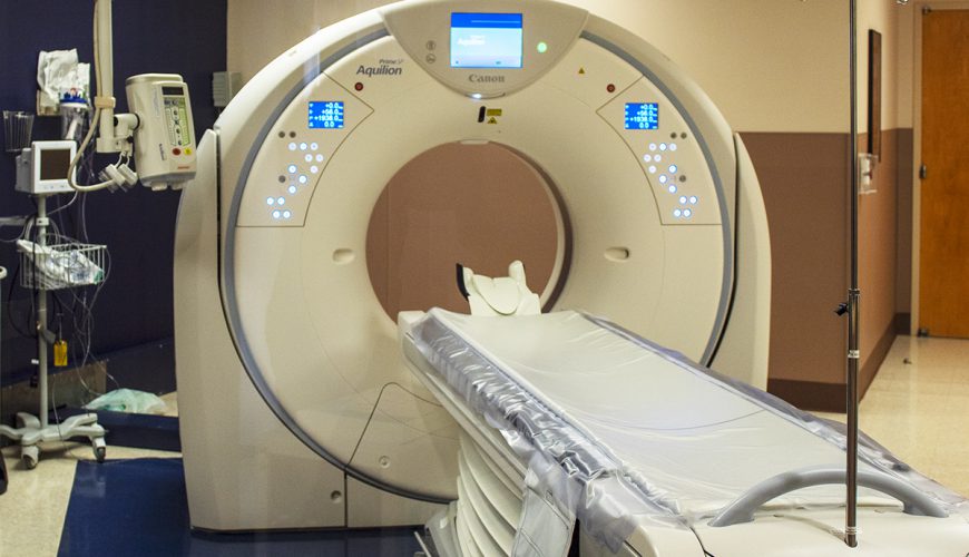 CT scan | A CT scan or computed tomography scan (formerly computerized axial tomography scan or CAT scan)makes use of computer-processed...